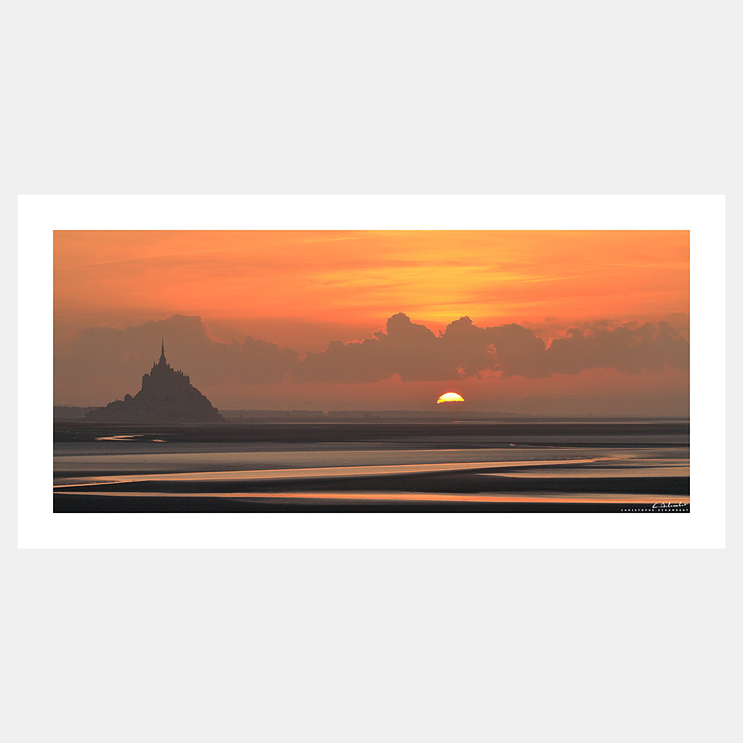 Poster photo 0778 Coucher de soleil sur le Mont-Saint-Michel