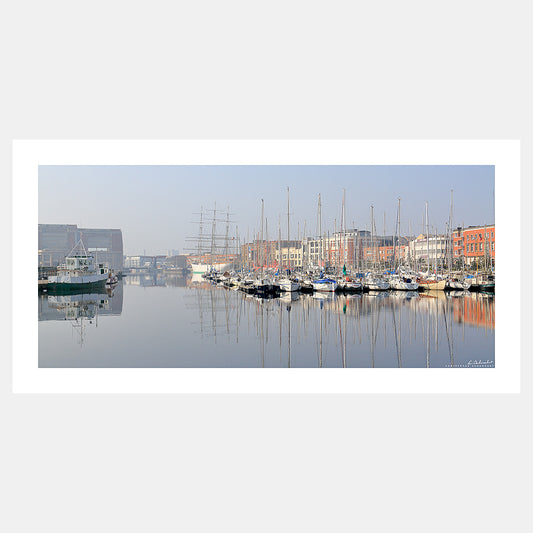 Poster photo 1081 Voiliers dans le port de plaisance de Dunkerque