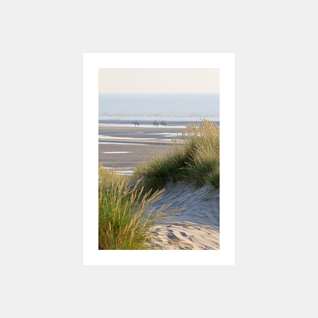 Poster photo 1234 Cavaliers sur la plage du Touquet sur la Côte d'Opale