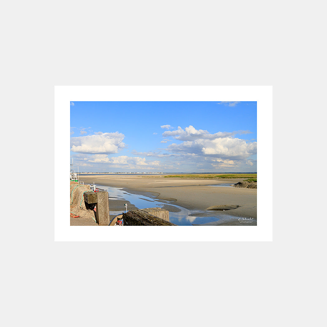 Poster photo 1262 Le quai du port du Hourdel en baie de Somme