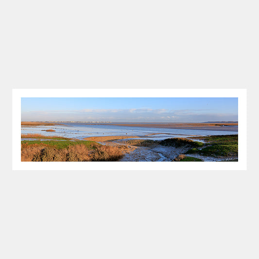 Poster photo 1272 La baie de Somme et bancs de sable au couchant