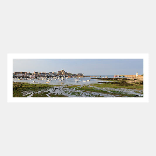 Poster photo 1512 Le port de Barfleur à marée basse le matin