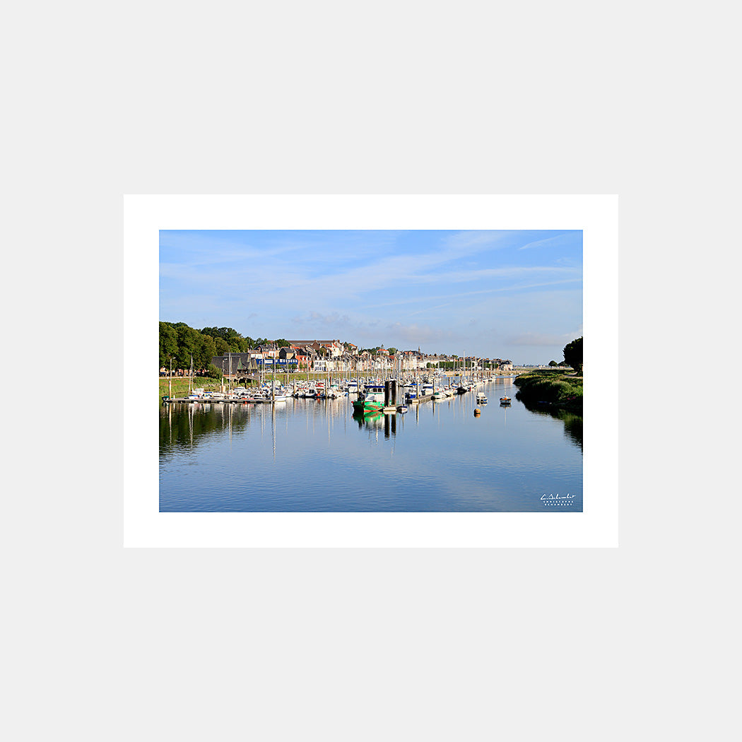 Poster photo 1622 Le port de Saint-Valery-sur-Somme le matin