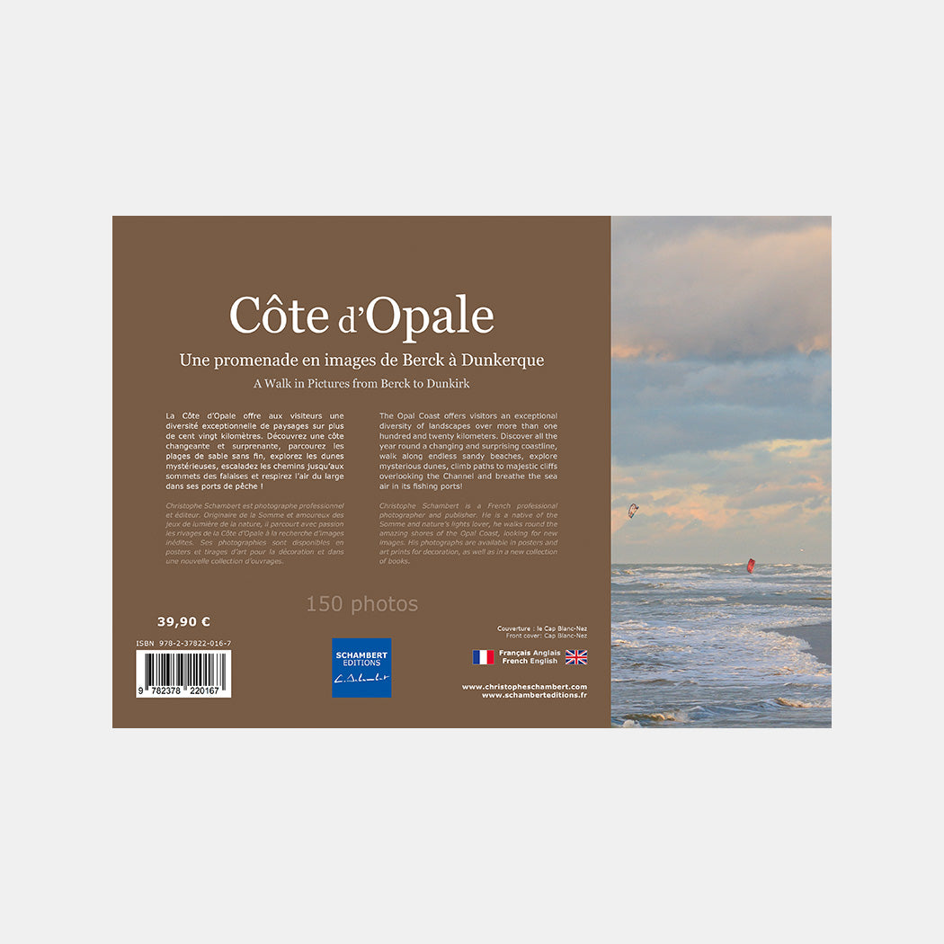 Livre photo Côte d'Opale Une promenade en images de Berck à Dunkerque Dos