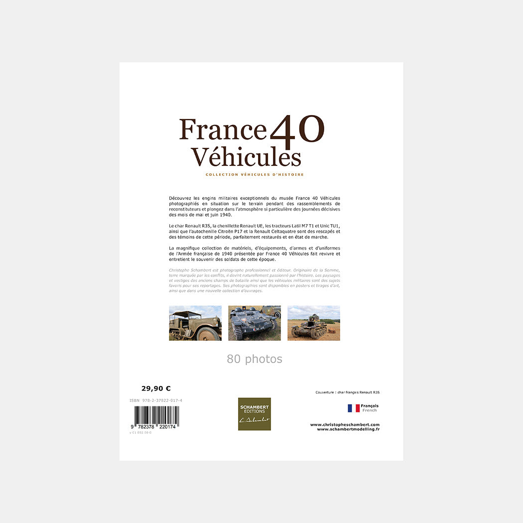 Livre photo France 40 Véhicules Dos