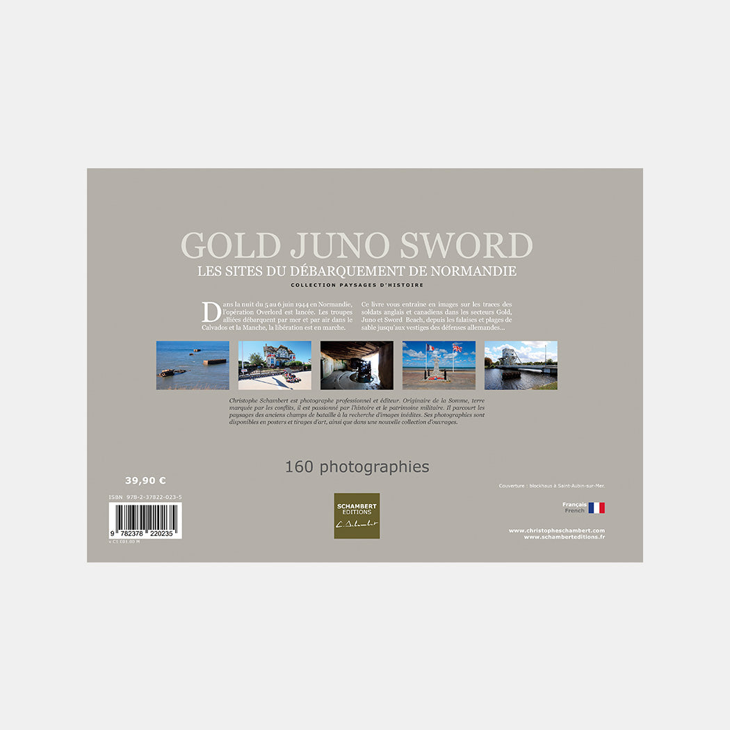 Livre photo Gold Juno Sword Les sites du débarquement de Normandie - Dos.